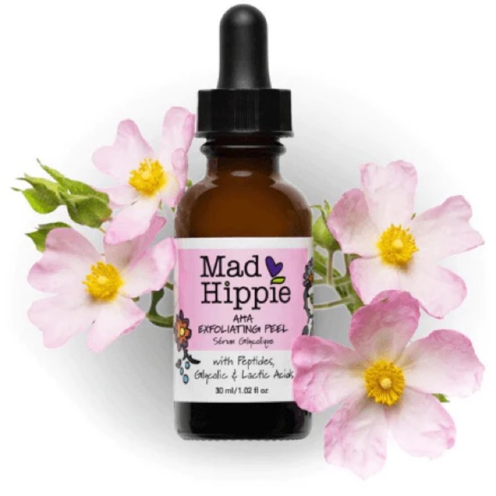 MadHippie AHA Exfoliating Peel
with Peptides & Glycolic and Lactic Acids